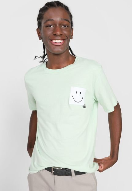 Camiseta Hering Smiley Verde - Marca Hering
