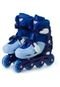 Patins In Line Ajust Azul-34-37 - Marca Zippy Toys