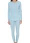 Pijama Laibel Estampado Azul - Marca Laibel
