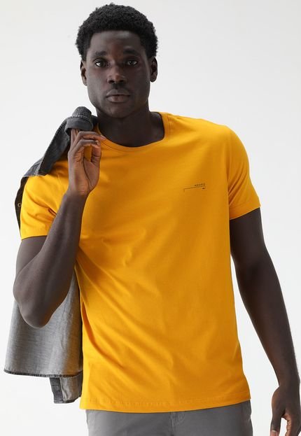 Camiseta Aramis Logo Amarela - Marca Aramis