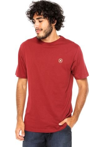 Camiseta Hurley Block Party Icon Vinho - Compre Agora