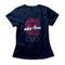 Camiseta Feminina Jogo Online Não Tem Pausa - Azul Marinho - Marca Studio Geek 