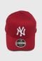 Boné Fechado New Era 3930 New York Yankees Aba Curva Vermelho - Marca New Era