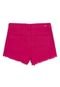 Shorts Sarja Juvenil Menina Confort Rosa Pink - Marca Crawling
