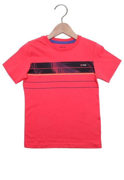 Camiseta Alakazoo Manga Curta Menino Vermelha - Marca Alakazoo
