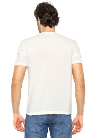Camiseta Calvin Klein Estampada Bege