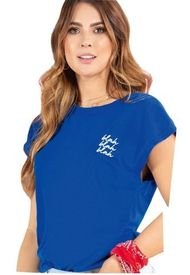 Camiseta Para Mujer Azul Rey Atypical