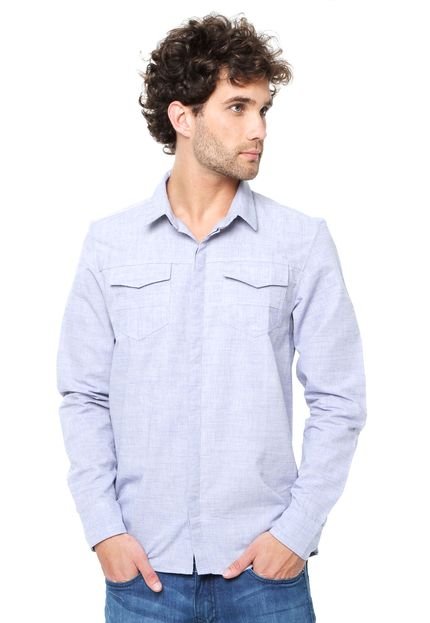 Camisa Calvin Klein Jeans Pocket Azul - Marca Calvin Klein Jeans