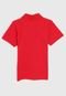 Camisa Polo Lecimar Infantil Lisa Vermelha - Marca Lecimar