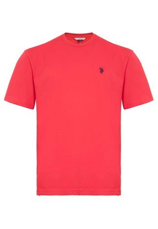 Camiseta U.S Polo Basic Vermelha