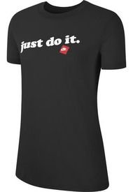 Camiseta Mujer Nike Sportswear Tee Prep Jdi-White/(Black)-Black/(White)