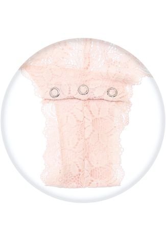 Body Calvin Klein Underwear Recortes Renda Rosa