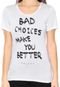 Camiseta Colcci Bad Choices Branca - Marca Colcci