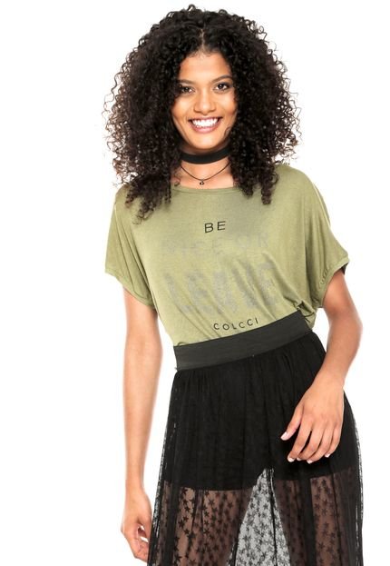 Camiseta Colcci Be Nice Verde - Marca Colcci