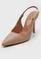 Scarpin Slingback Vizzano Liso Nude - Marca Vizzano