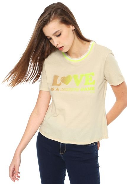 Camiseta Ellus Fine Love Bege - Marca Ellus