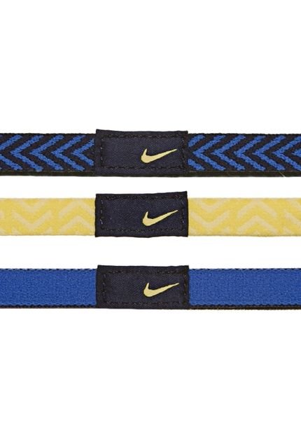 Faixas para Cabelo Nike Azul/Amarela - Marca Nike