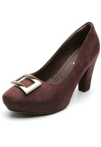 Scarpin Piccadilly Fivela Marrom - Marca Piccadilly