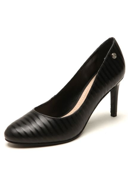 Scarpin Couro Dumond Texturizado Preto - Marca Dumond