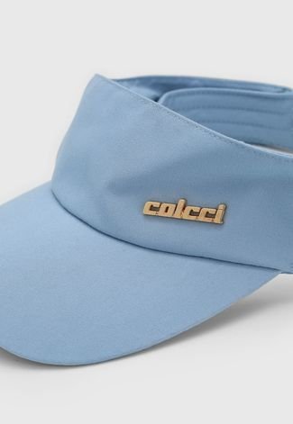 Viseira Colcci Logo Metal Azul