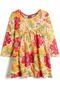 Vestido Kyly Infantil Floral Amarelo - Marca Kyly