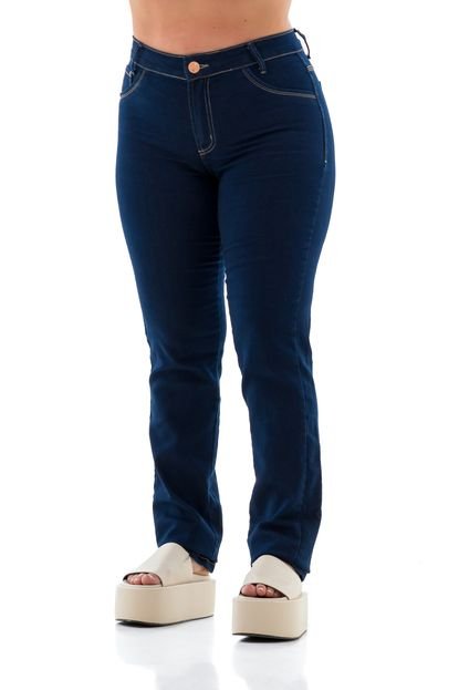 Calça Jeans Feminina Arauto Slim Império Max  Azul Escuro - Marca ARAUTO JEANS