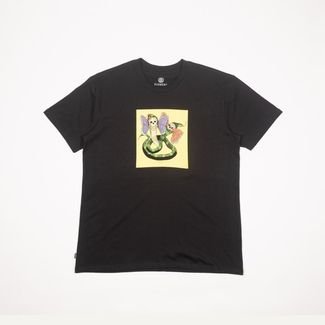 Camiseta Manga Curta Hirotton Snake Element E461A0182 Preta