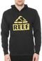 Moletom Flanelado Fechado Reef Logo Cold Preto - Marca Reef