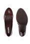 Scarpin Piccadilly Salto Cone Marrom - Marca Piccadilly