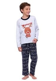 Pijama Niño Camiseta Manga Larga Estampado Y Pantalon 11416