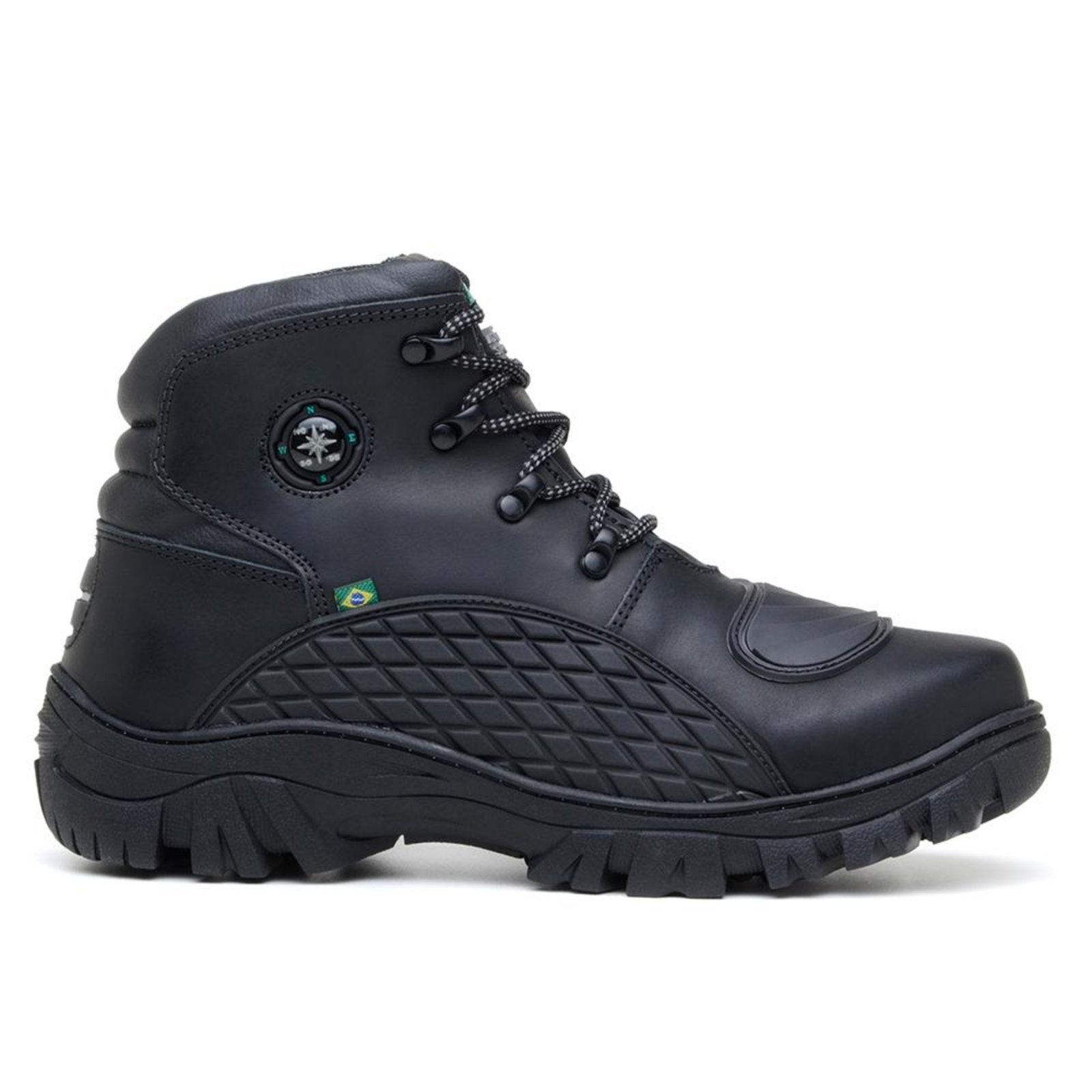 Bota Motociclista Masculina Couro Cano Baixo Dia a Dia Preto 37 Preto - Marca Bell Boots