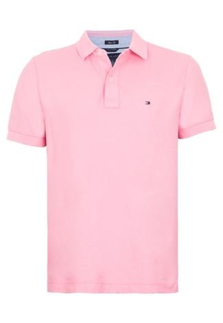Camisa Polo Tommy Hilfiger Básica Masculina - Rosa