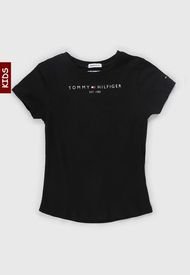Camiseta Negro-Blanco Tommy Hilfiger Kids