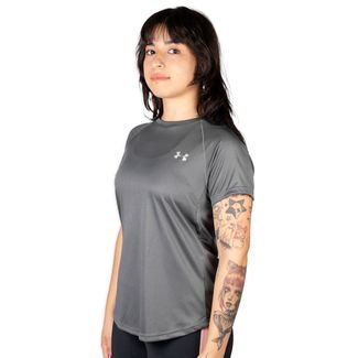 Camiseta Under Armour Speed Stride Feminina Cinza