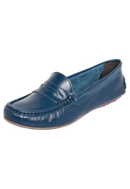 Mocassim My Shoes Recortes Azul - Marca My Shoes