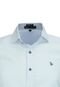 Camisa Manga Curta Amil Tecido Magnetado Fácil de Passar Slim 1751 Branco - Marca Amil