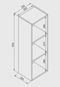 Nicho Parede Vertical Organizador Multiuso Funcionale Preto Art In Móveis - Marca Art in Moveis