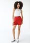 Short Sarja Colcci Mom Joana Vermelho - Marca Colcci