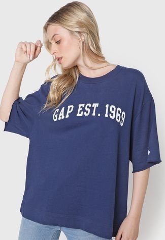 Blusa GAP Logo Azul-Marinho