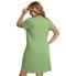 Vestido Plus Size Canelado Secret Glam Verde - Marca Rovitex Plus Size