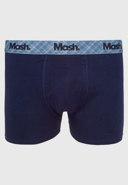 Cueca Boxer MASH Cotton Basic Azul-Marinho - Marca MASH