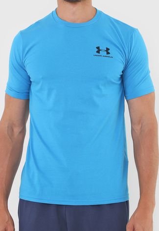Camiseta Under Armour Sportstyle Left Chest Azul