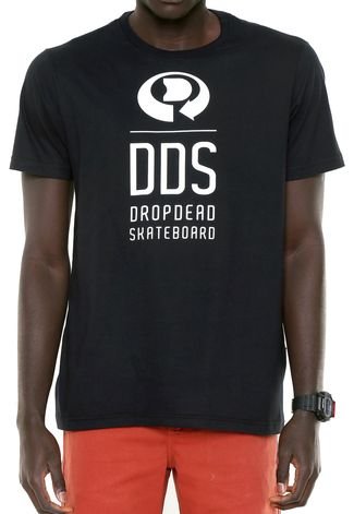 Camiseta Drop Dead Dds Logo Preta