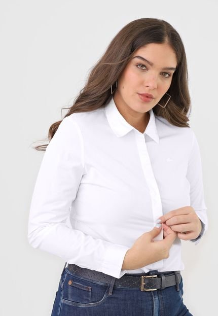 Camisa Lacoste Lisa Branca - Marca Lacoste