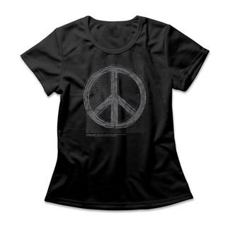 Camiseta Feminina Peace - Preto
