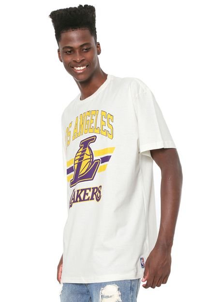 Camiseta NBA Los Angeles Lakers Off-white - Marca NBA