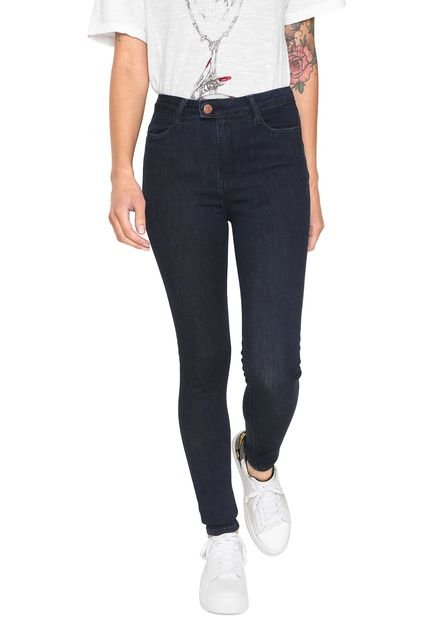 Calça Jeans Replay Skinny Bolsos Azul - Marca Replay