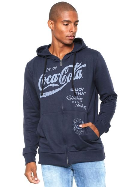 Moletom Aberto Coca Cola Regular Azul-marinho - Marca Coca-Cola Jeans