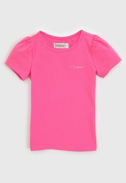 Blusa Carinhoso Infantil Logo Rosa - Marca Carinhoso
