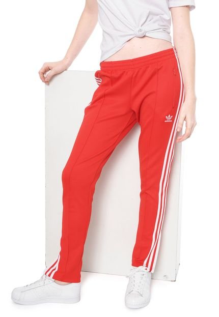 Calça adidas Originals Skinny SST Track Vermelha - Marca adidas Originals